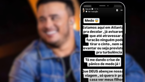 Cantor Kauan compartilha crise de pânico nos EUA devido ao furacão