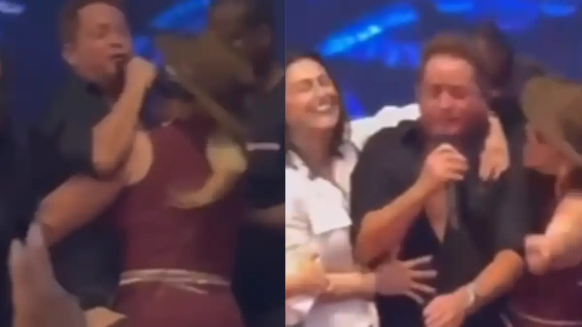 Fã levanta Leonardo no Colo