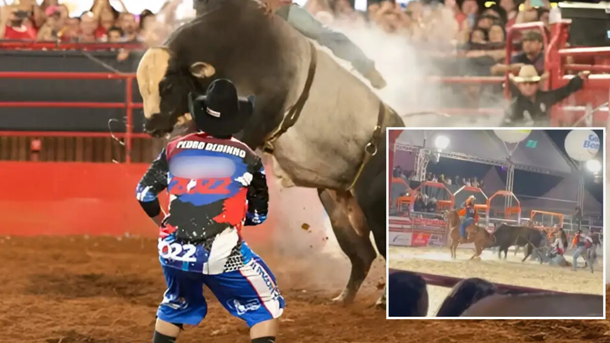 Peão arrastado na Festa do Peão de Hortolândia