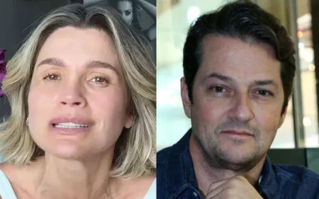 Flávia Alessandra e Marcelo Serrado são casal em série da Globo