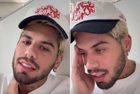 Zé Felipe perde mala com presentes dos filhos ao voltar ao Brasil; assista