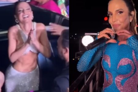 Maiara interrompe show de Ivete Sangalo e faz declaração
