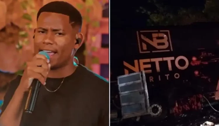 Acidente cantor Netto Brito