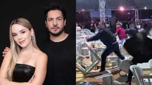 Briga interrompe show de Thaeme e Thiago no Paraná
