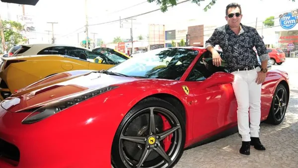 Ferrari do cantor Marrone (Reprodução: Redes Sociais)
